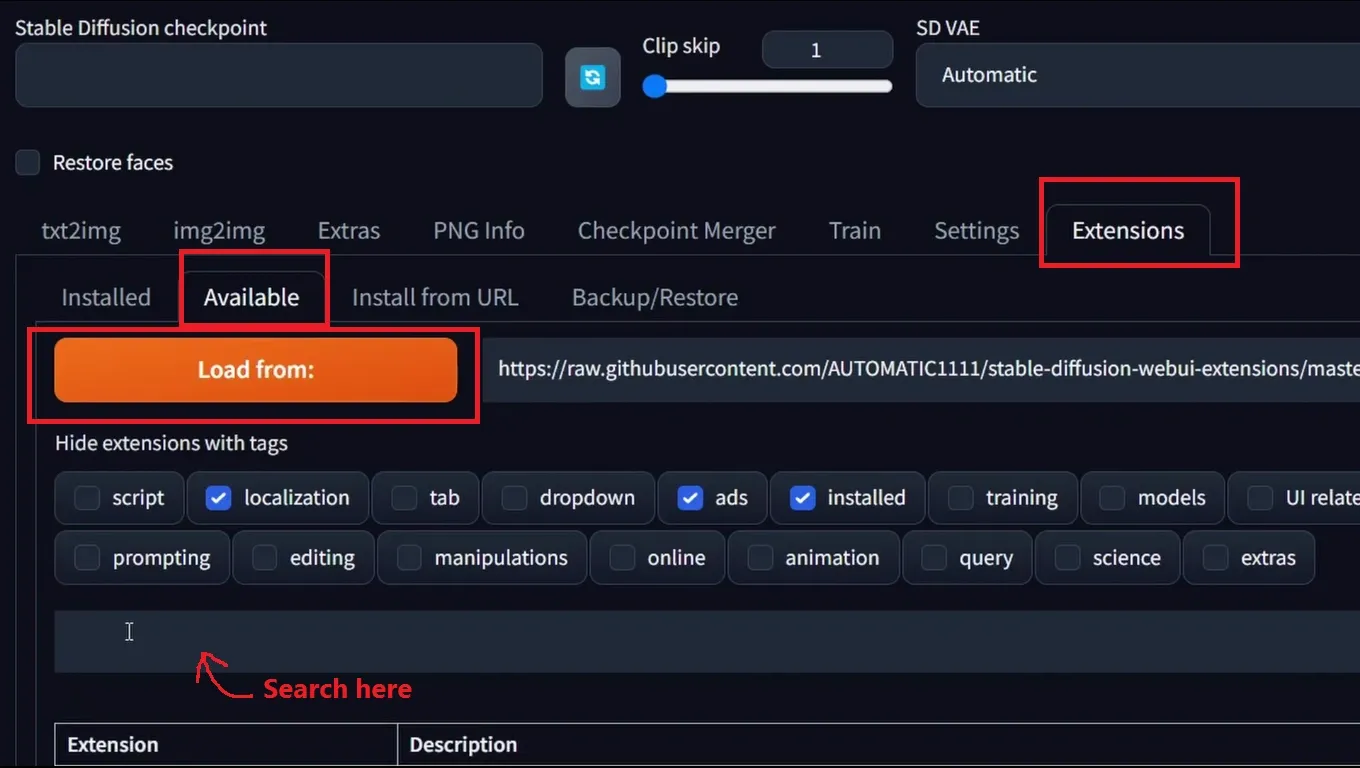 install multidiffusion from automatic1111 list