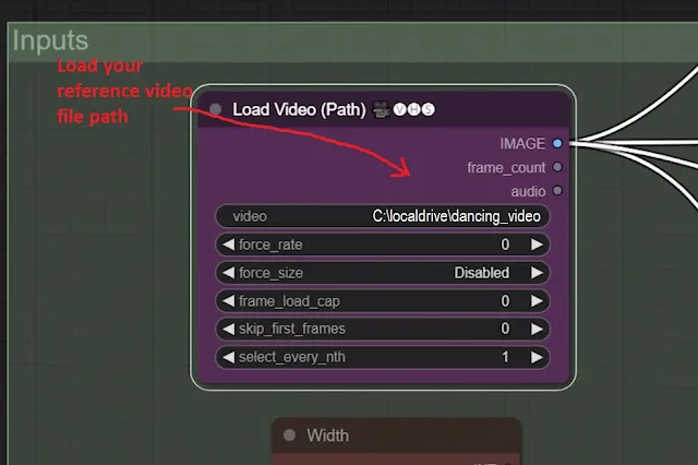 Load video path