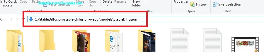 Stable Diffusion installation folder