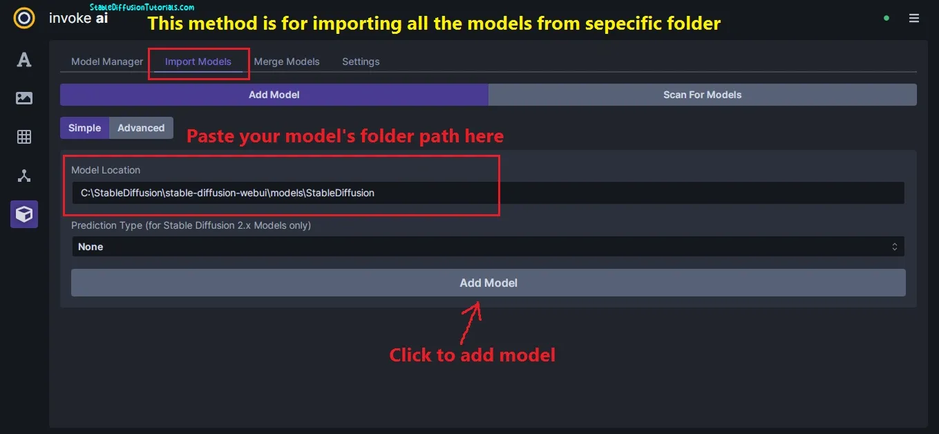 importing models checkpoints from folder