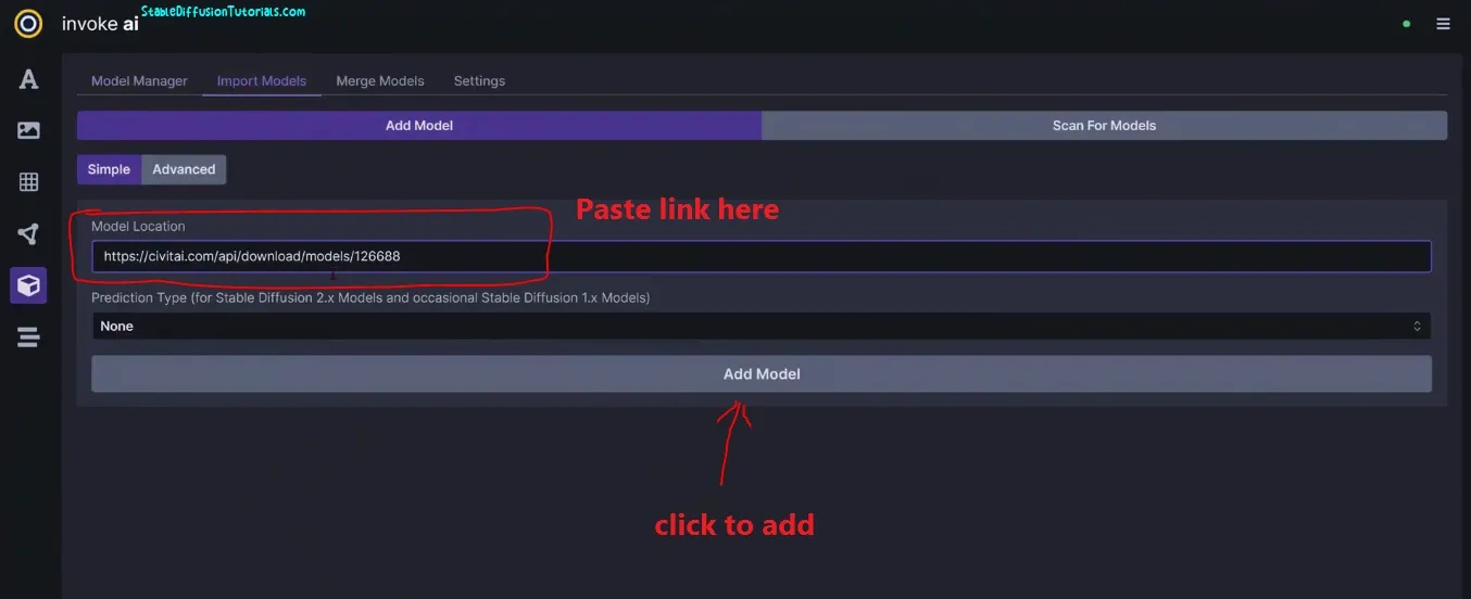 Downloading models from CIVIT AI