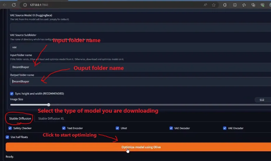 set input output tab