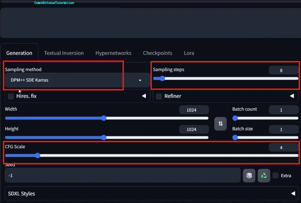 InstantID controlnet settings