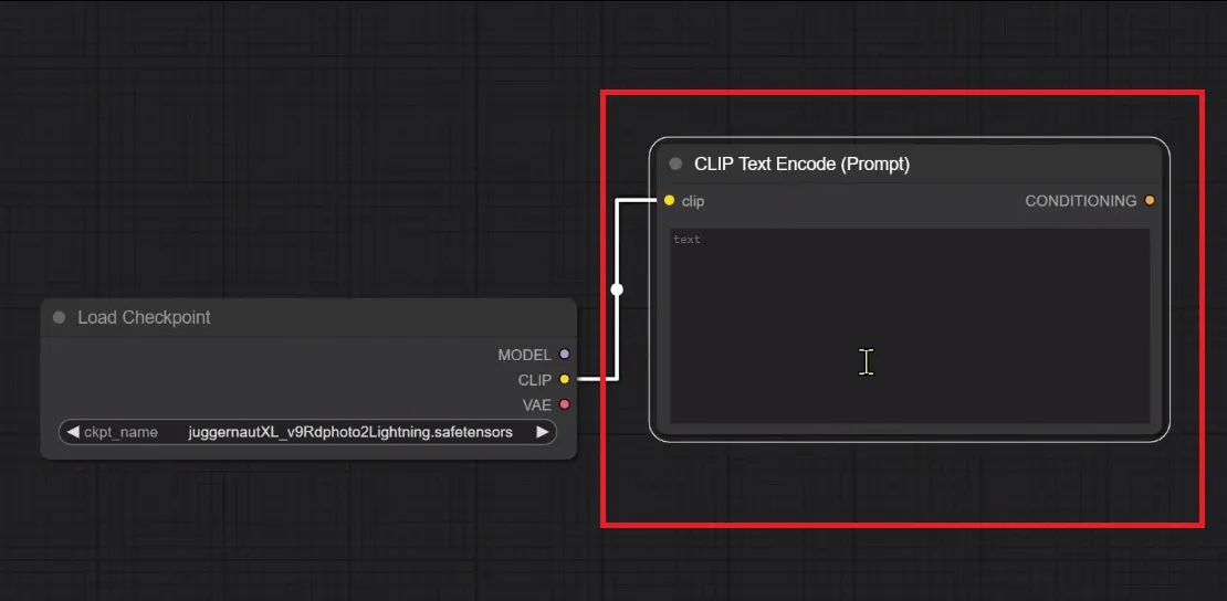 loading clip nodes as prompt