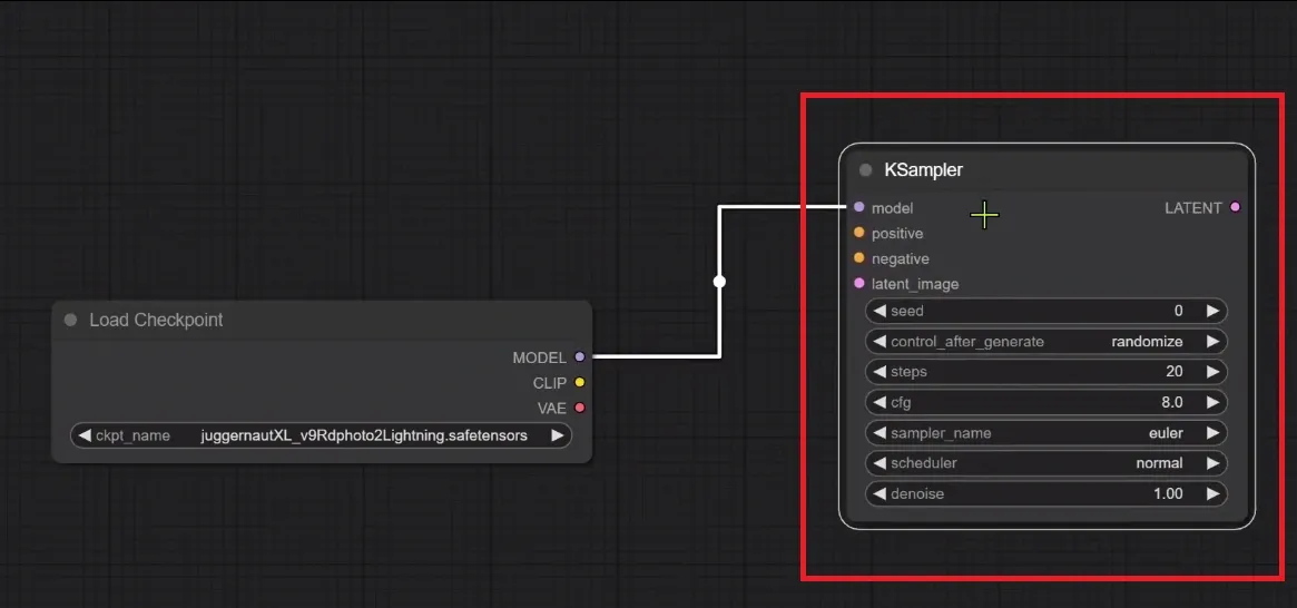 Ksampler node