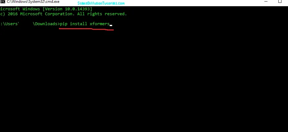 Paste copied link to command prompt