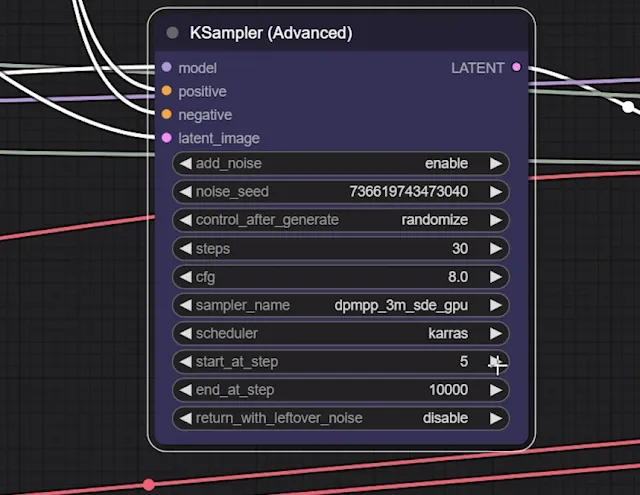 KSampler settings