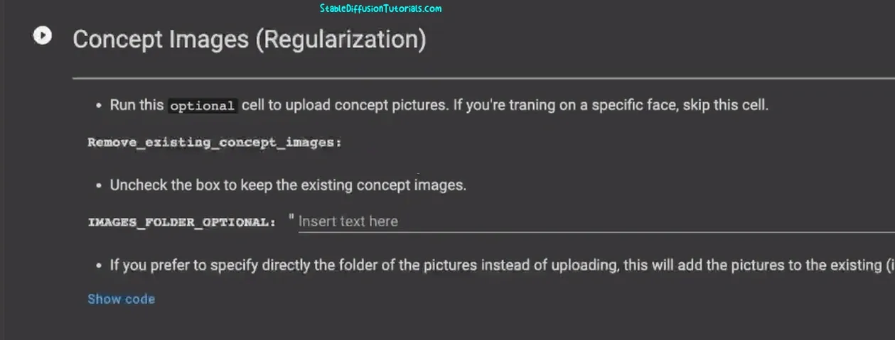 Concept image Regularization