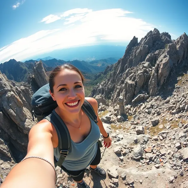 aerial selfie