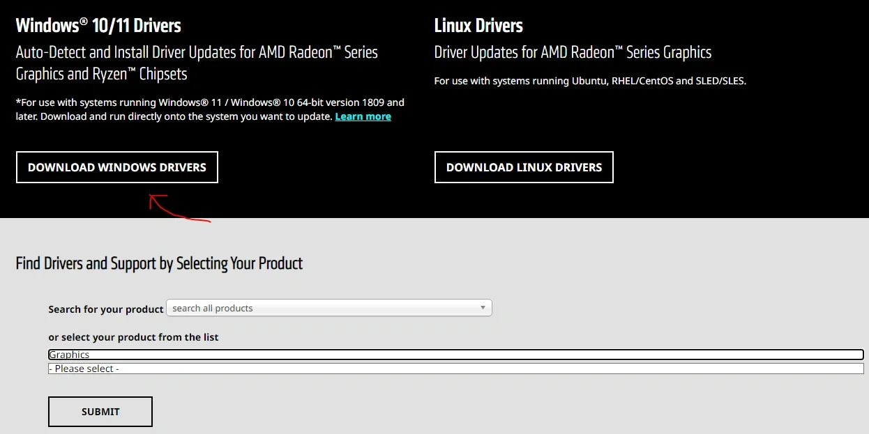 amd graphics drivers installation