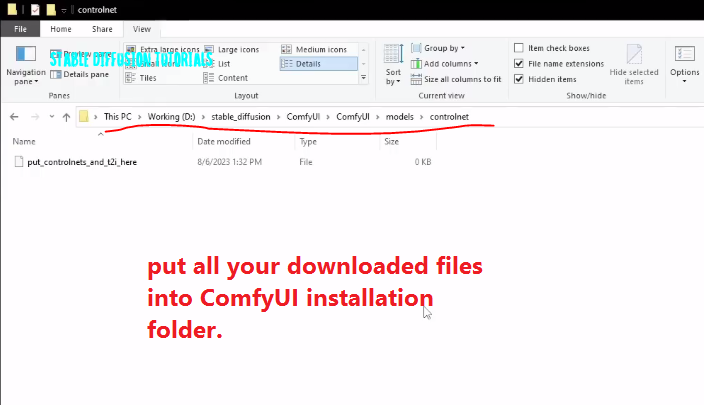 comfyui installation folder