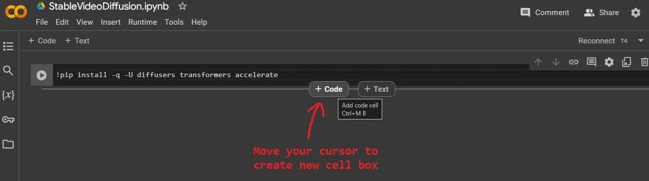 create second cell box