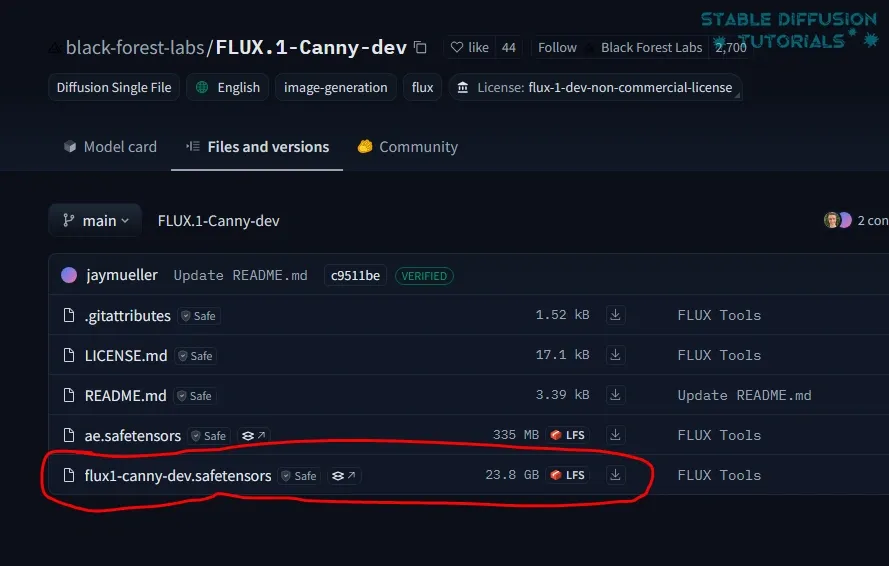 Download flux canny dev model