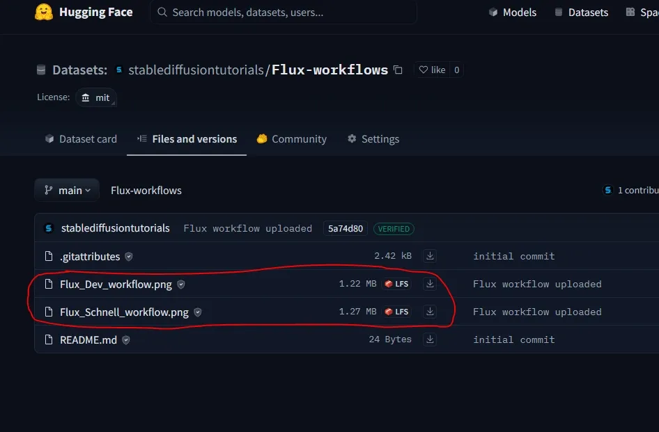 Download-flux-workflow-from-hugging-face