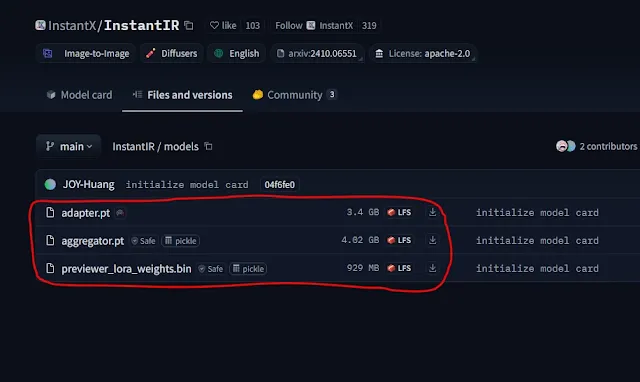 download InstantIR models