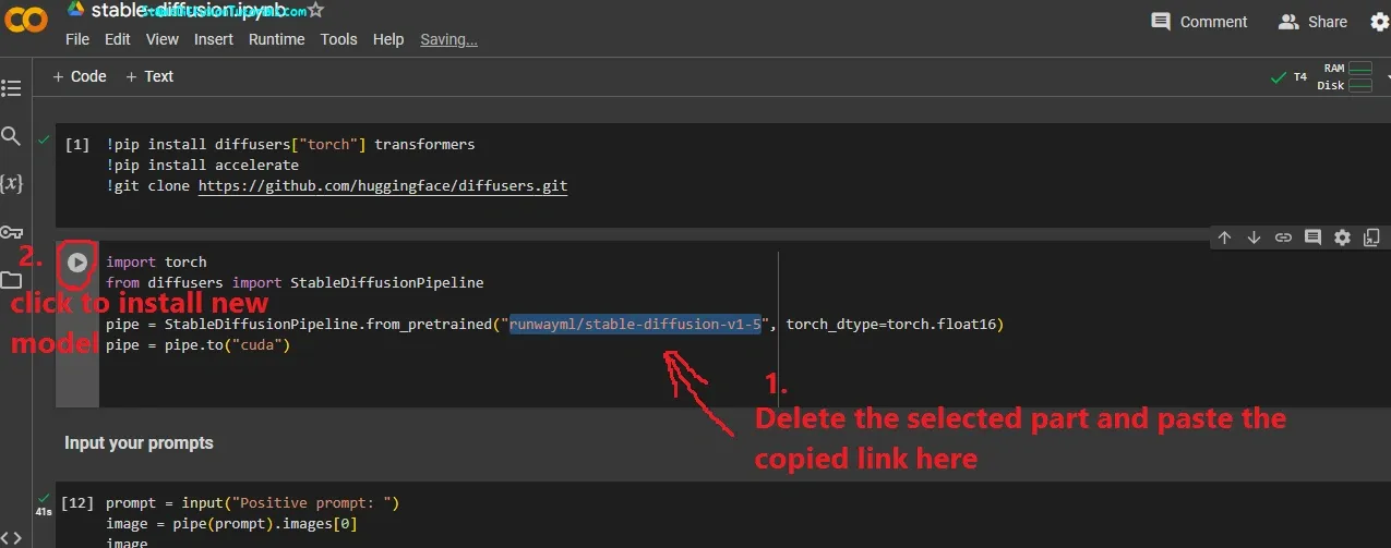 Colab install stable diffusion models