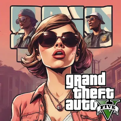 Gta5 art generated using OpenDalle