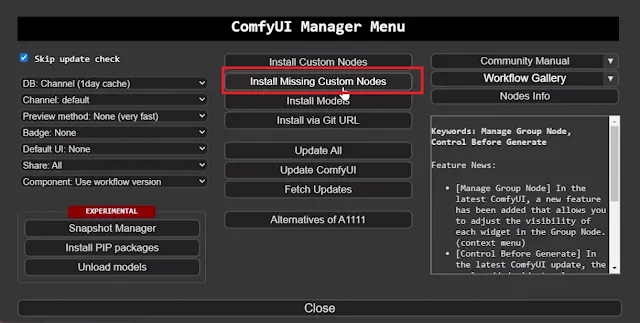 Comfyui manager installing missing nodes