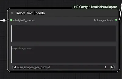 Kolors text encode node