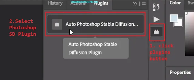 open photoshop to SD plugin