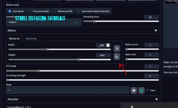 reactor face swapping setting dimensions