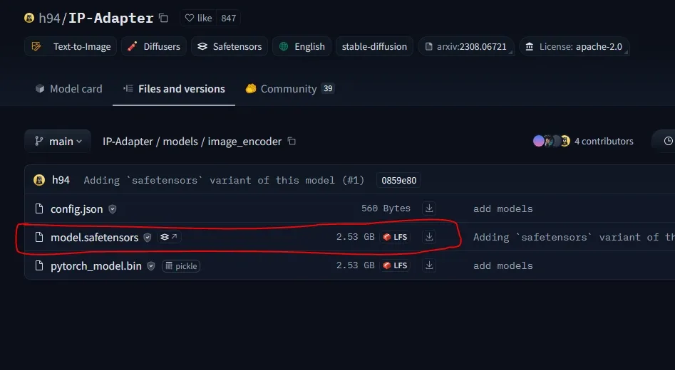 install sdxl image encoder