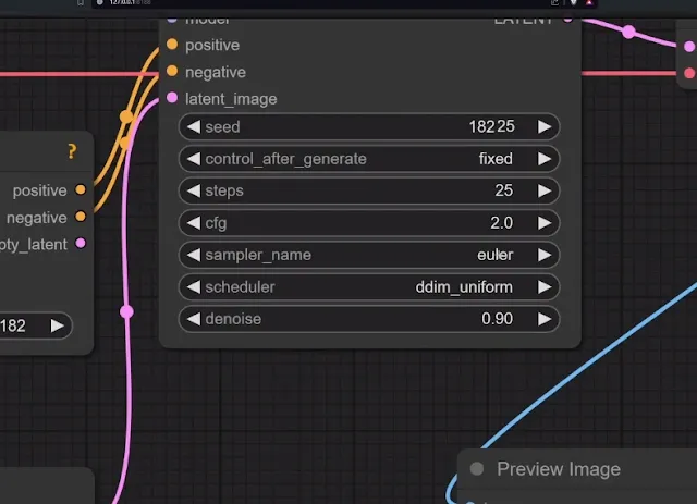 configure ksampler