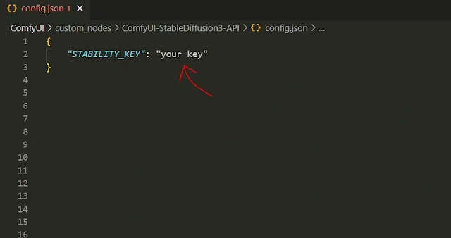 set stable diffusion3 api key here